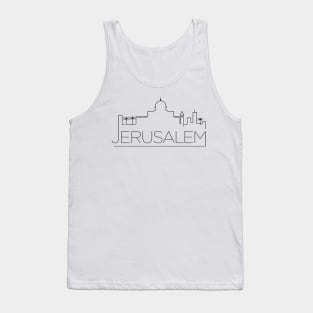 Jerusalem Minimal Skyline Tank Top